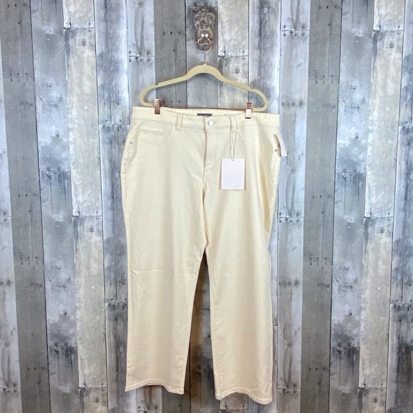 DL1961 Mara Mid Rise Straight in Parchment Size 18 New! - Picture 2 of 16